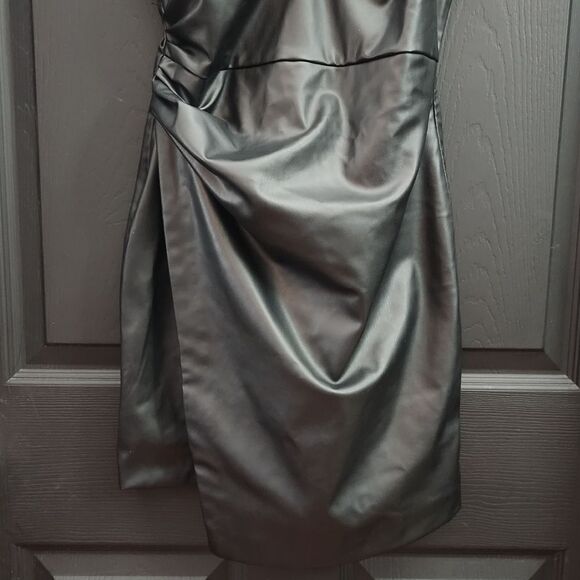 Zara Faux Leather Mini Dress - Picture 10 of 16